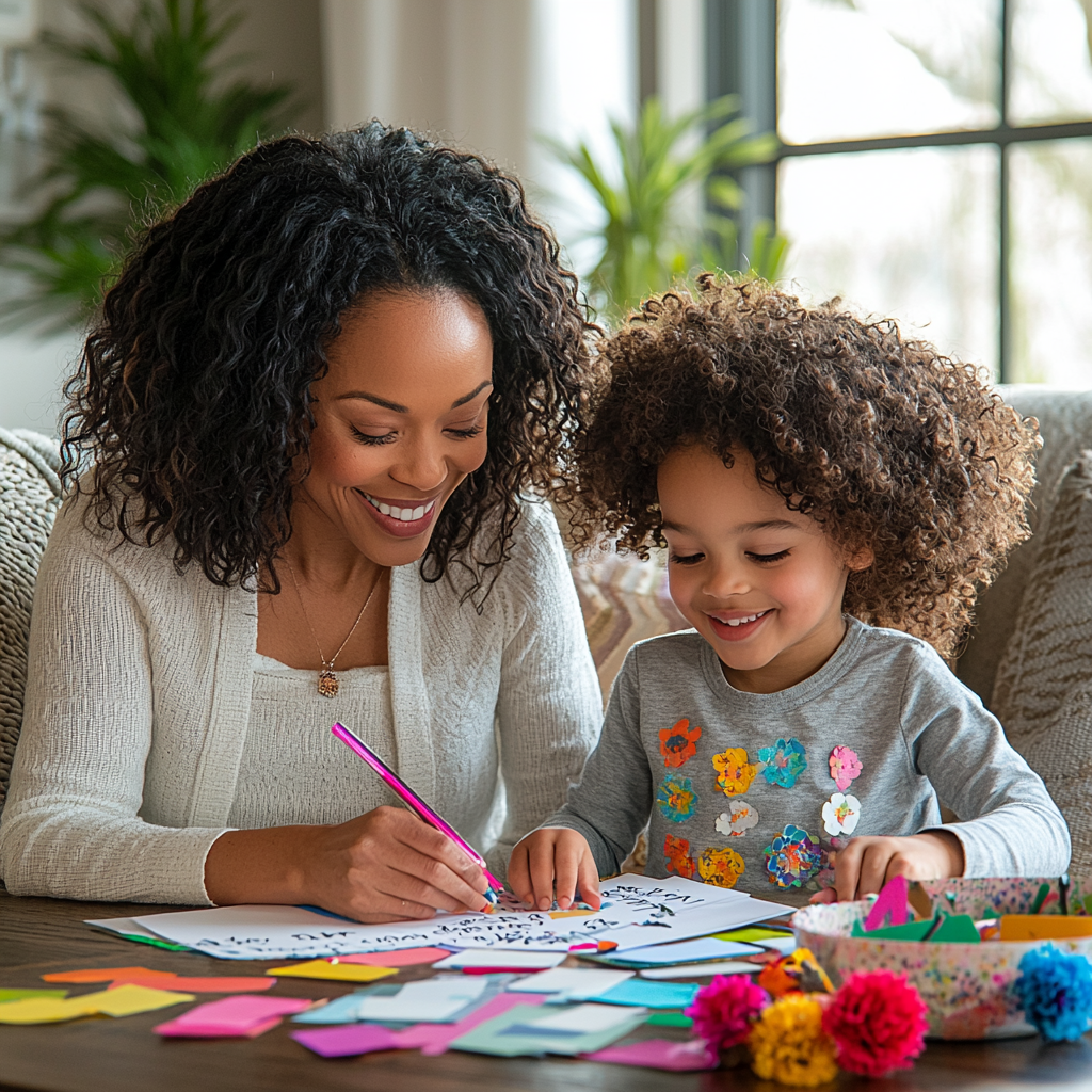 Echoes Of Love: A Family Poetry Writing Session Paint By Diamond