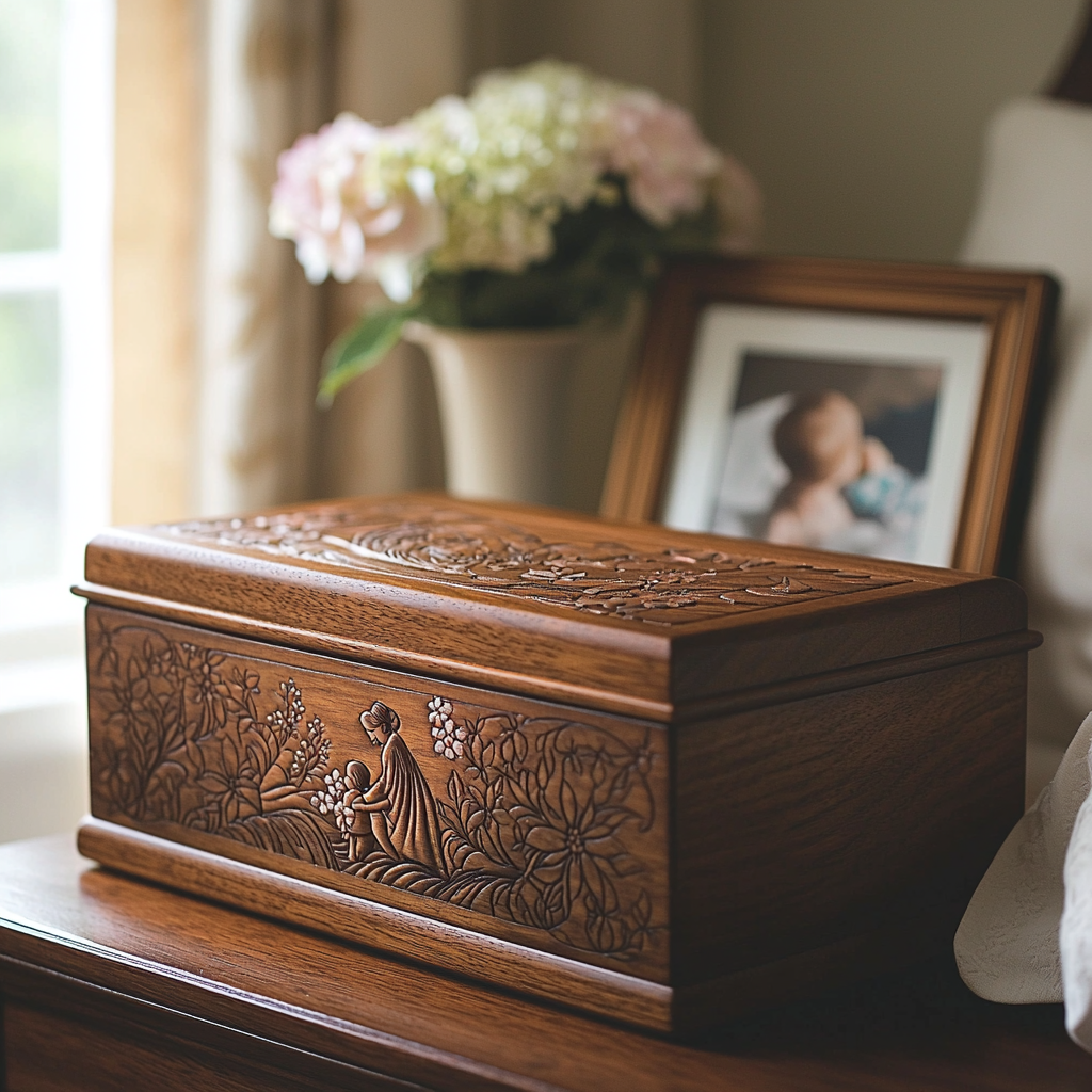 Eternal Blooms: Mother's Garden Memory Box Painting Diamond Kit
