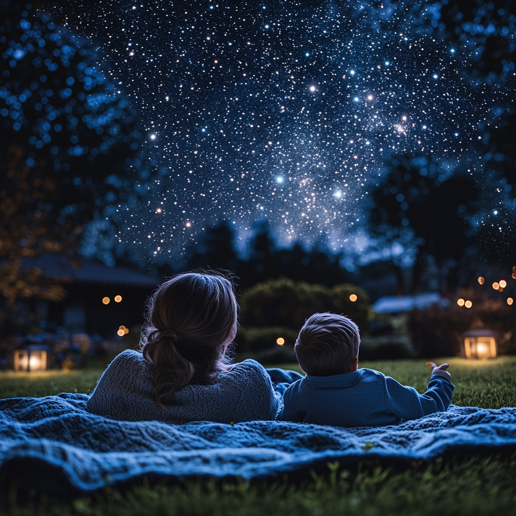 Starlit Adventures: A Night Of Stargazing Painting By Diamonds Kit