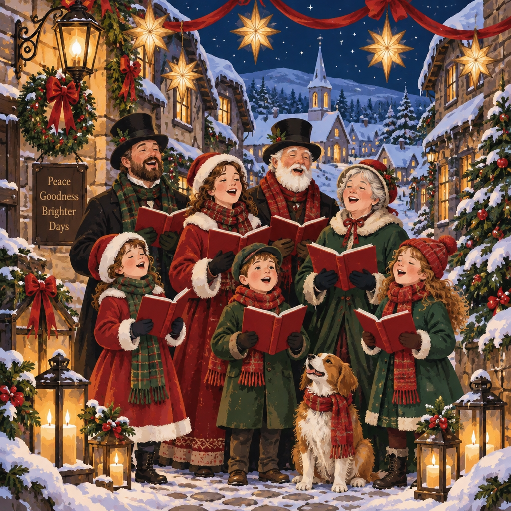 Ribbon Choir Under Stars paint by diamonds [AI-96af21db-c8fc70d011d1]