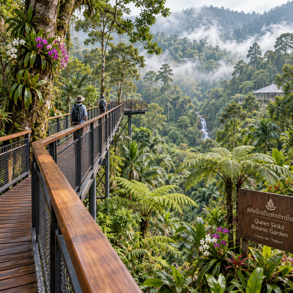 Queen Sirikit Botanic Garden Canopy Walk Fern Valley diamonded painting kits [AI-ec7613b5-a8a5aaa648da]