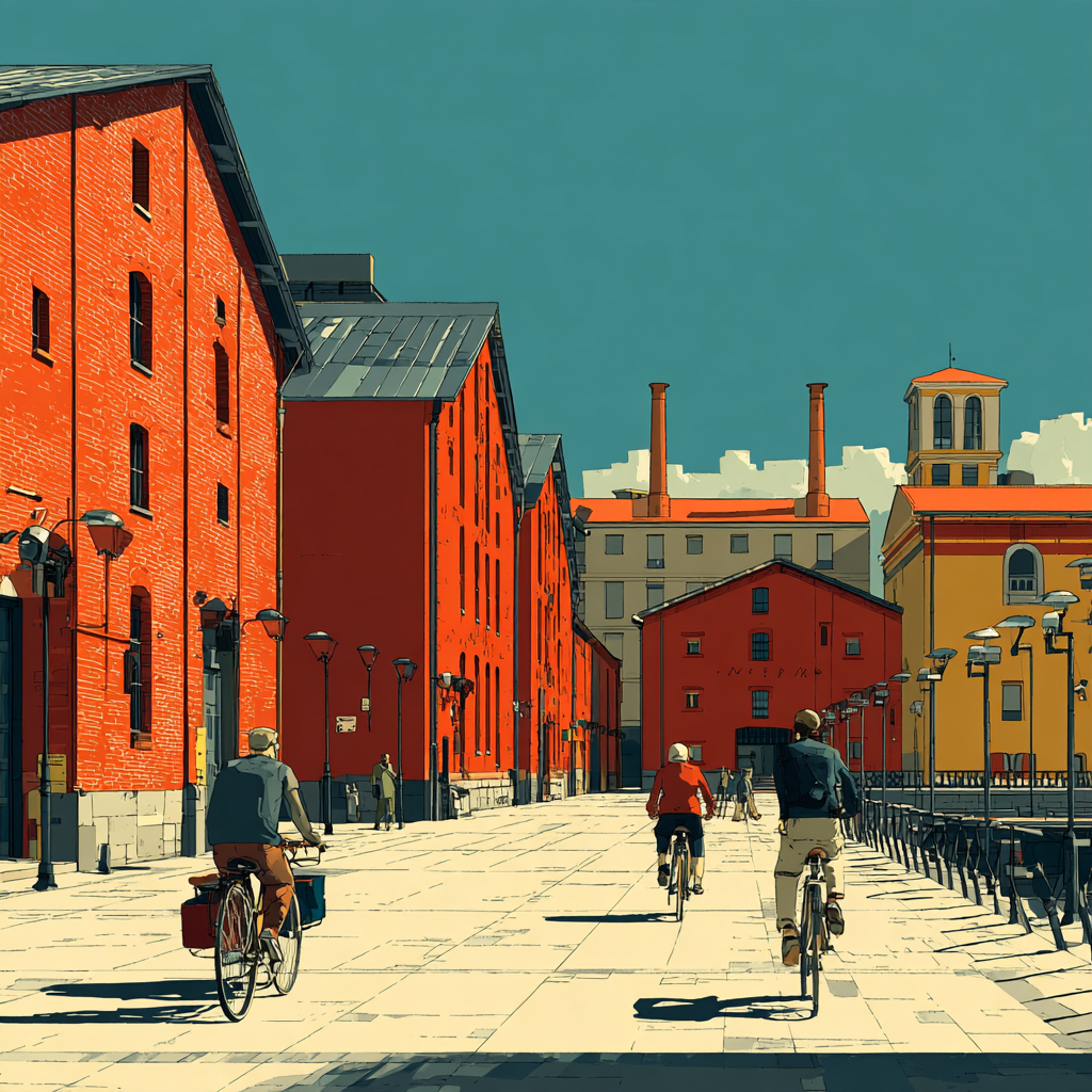 Matadero Madrid Cultural Quarter Spain Painting by diamonds kit [AI-802092a3-cfcf3bb5cc0b]