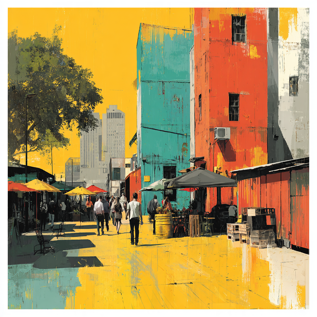 Maboneng Precinct Johannesburg South Africa Paint by diamonds art [AI-e469fefe-ea477b81e761]