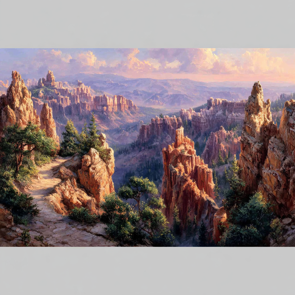 Bryce Canyon Hoodoo Amphitheater Utah United States painting diamond kit [AI-7bd6d822-6d3c6e1038f1]