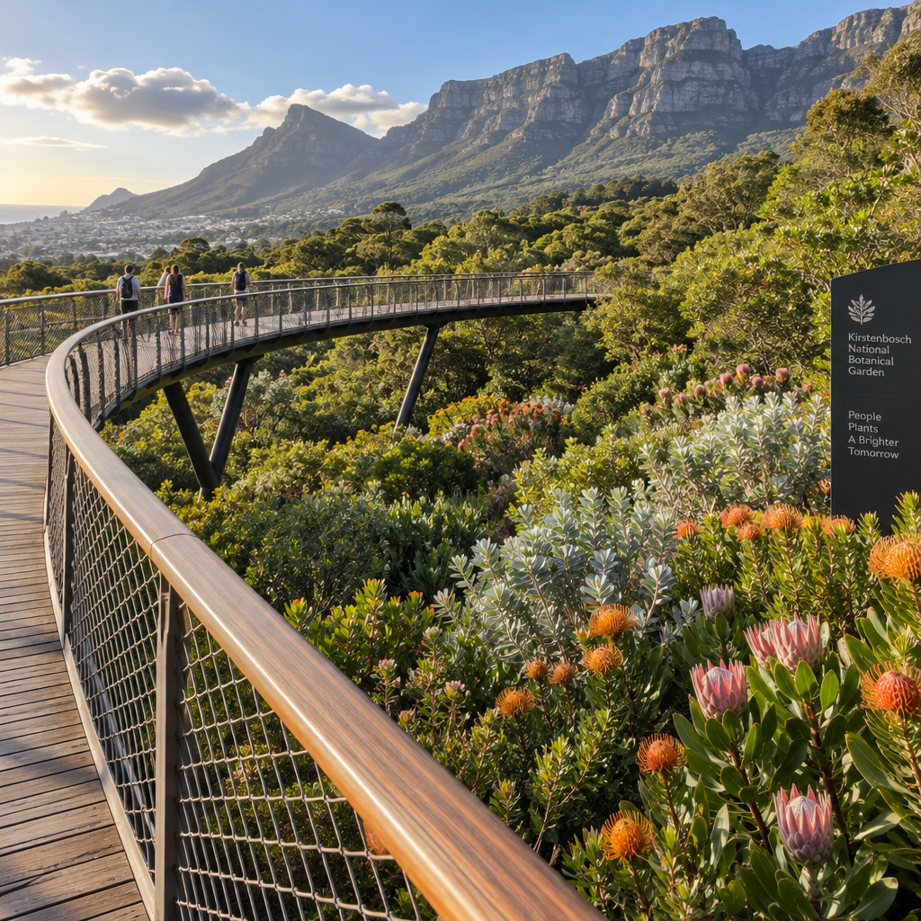 Kirstenbosch Tree Canopy Walkway Over Fynbos Painting by diamonds kit [AI-c2f94f92-ade487b7549b]