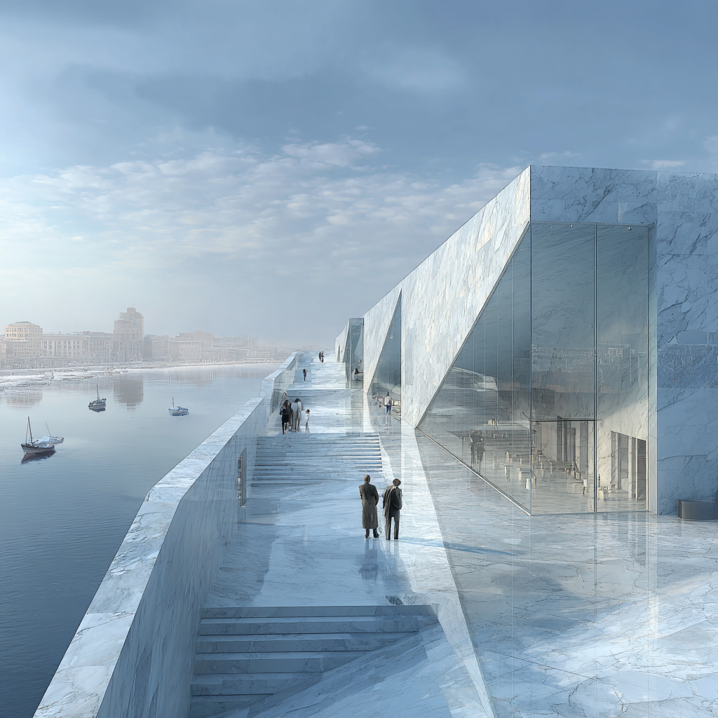 Oslo Opera House Roof Walk Norway Painting by diamonds kit [AI-6899942e-6381b7894758]