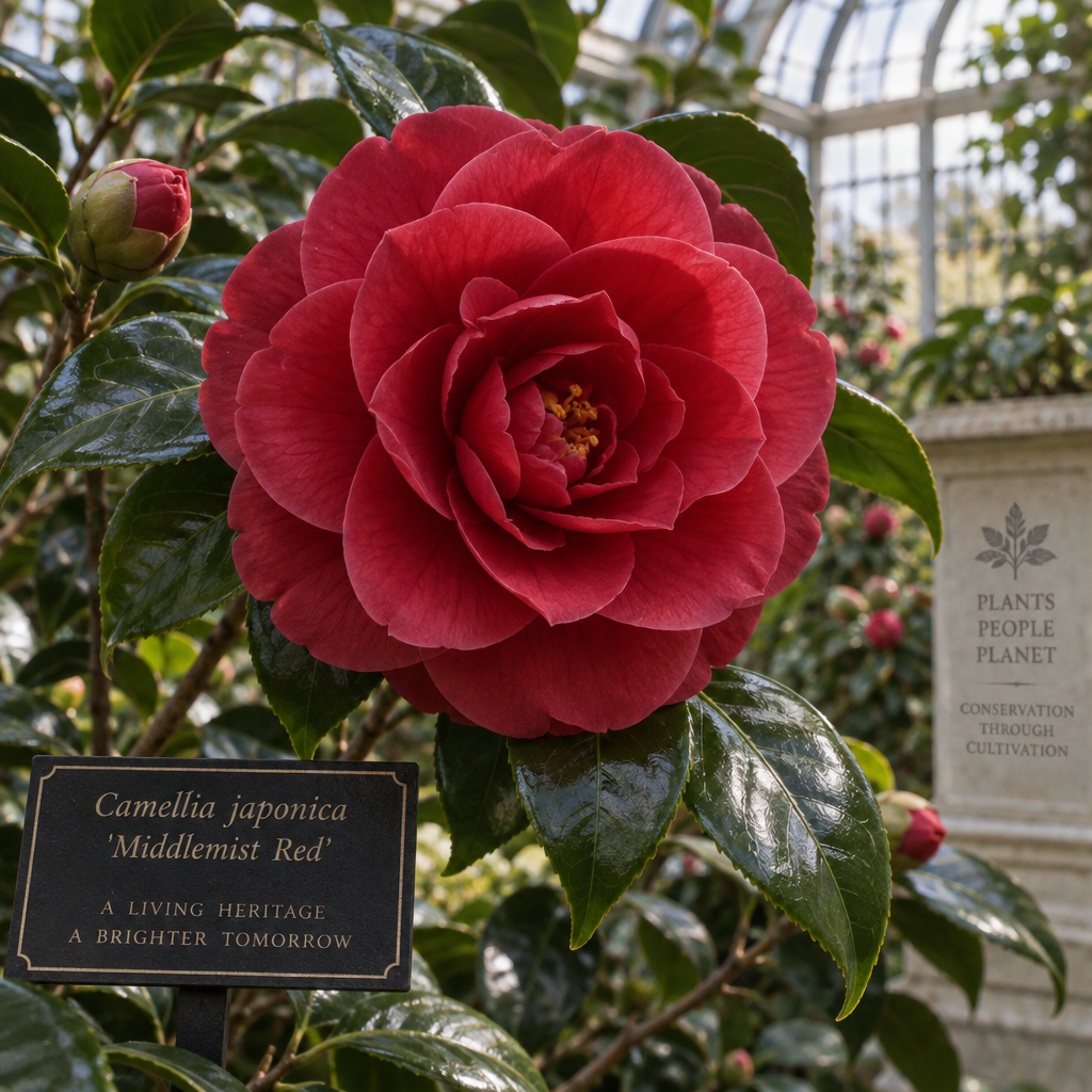 Middlemist Red Camellia Heritage Bloom diamonded painting kits [AI-8cd9d6fd-92896946eaa7]