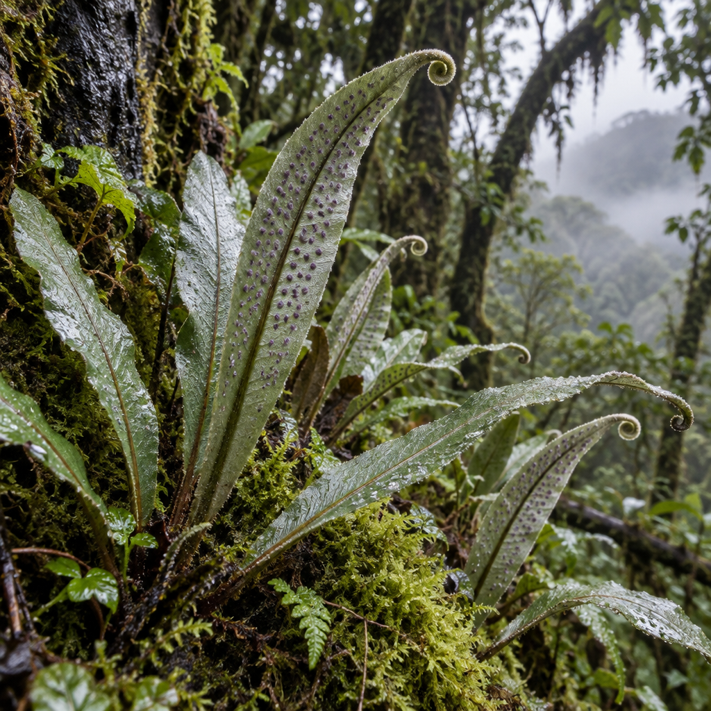 Silver Sword Fern Cloud Forest Fronds diamonded painting kits [AI-7c51c7e7-b9529c3102bc]