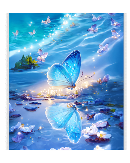 Butterfly Themed Diamond Painting Full Drill Art Kit