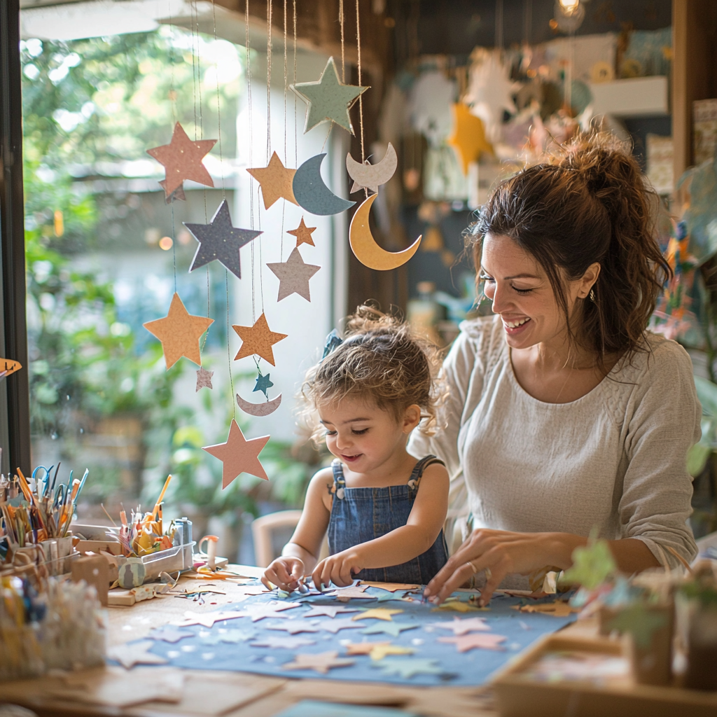 Starry Nights: Creating A Night Sky Mobile Together Paint By Diamonds Kits