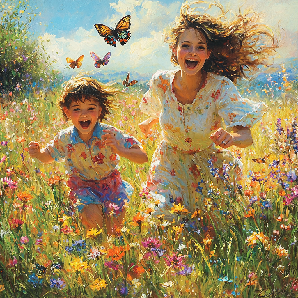 Chasing Butterflies: An Afternoon Of Exploration Paint By Color