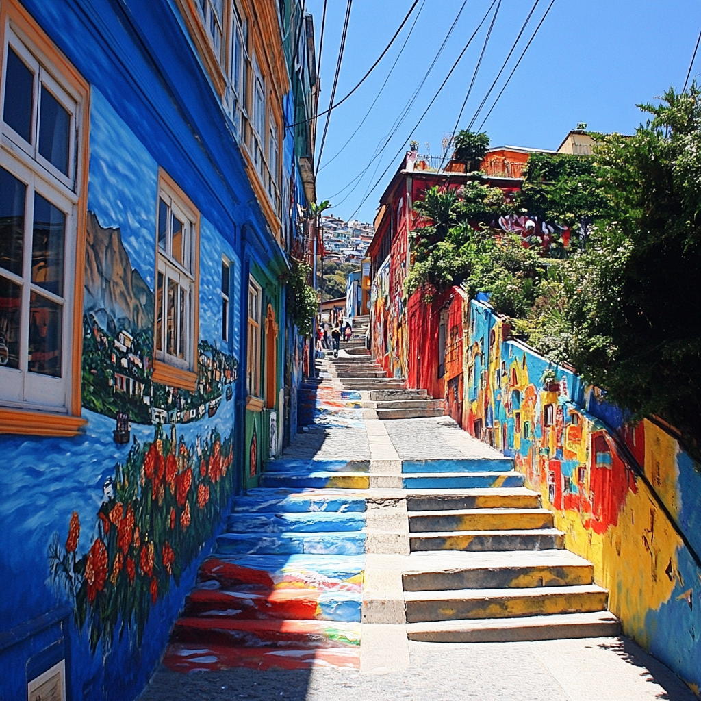 Explorer Street Art In Valparaiso paint by diamond