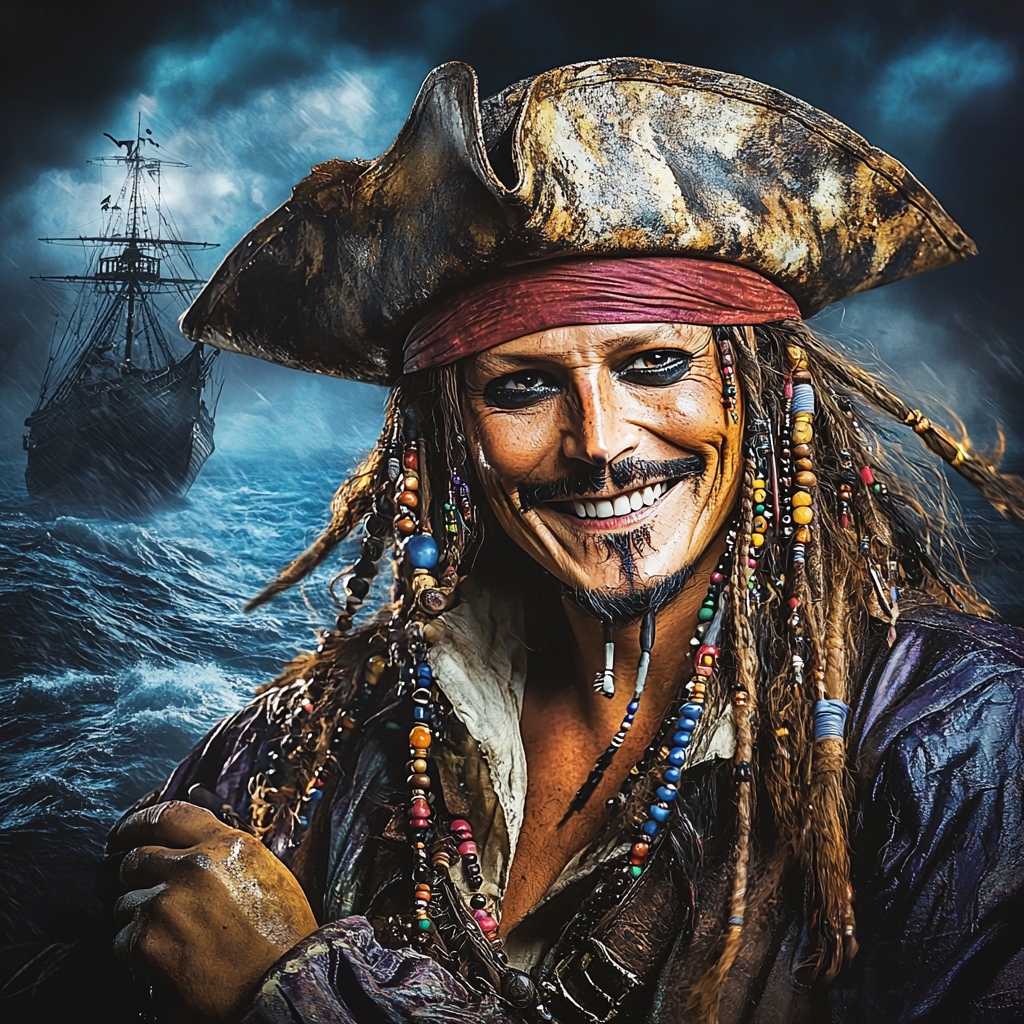 Johnny Depp: The Eccentric Artistry Of Jack Sparrow Paint By Diamonds Kits
