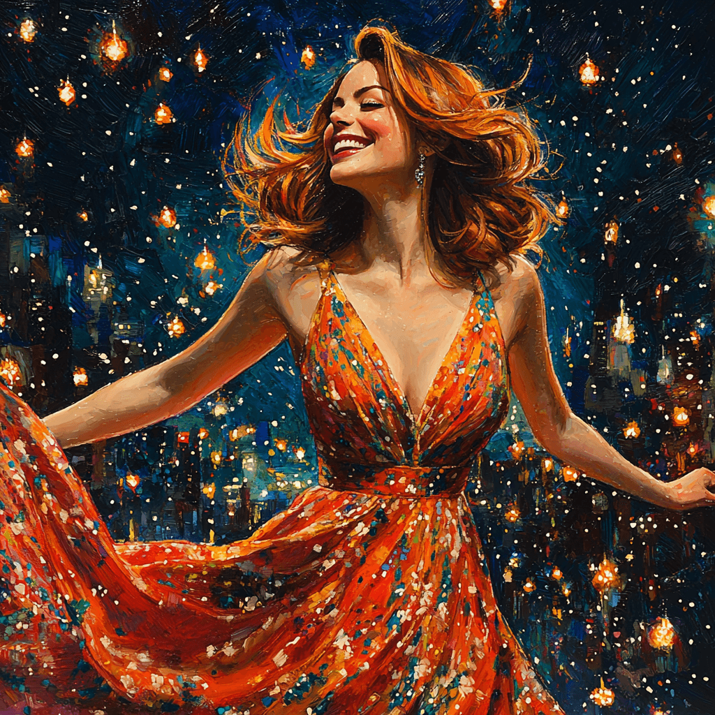 Emma Stone: The Radiant Spirit Of Film Painting By Diamonds Kit