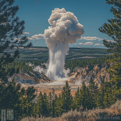 Old Faithful - Yellowstone Paint By Diamonds Kits