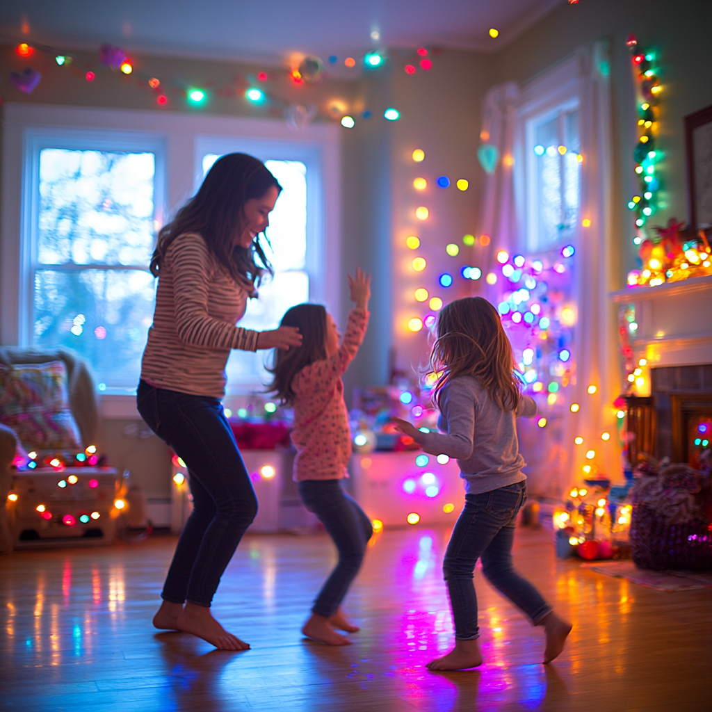 A Symphony Of Laughter: Mother-Child Dance Party Diamonded Painting Kits
