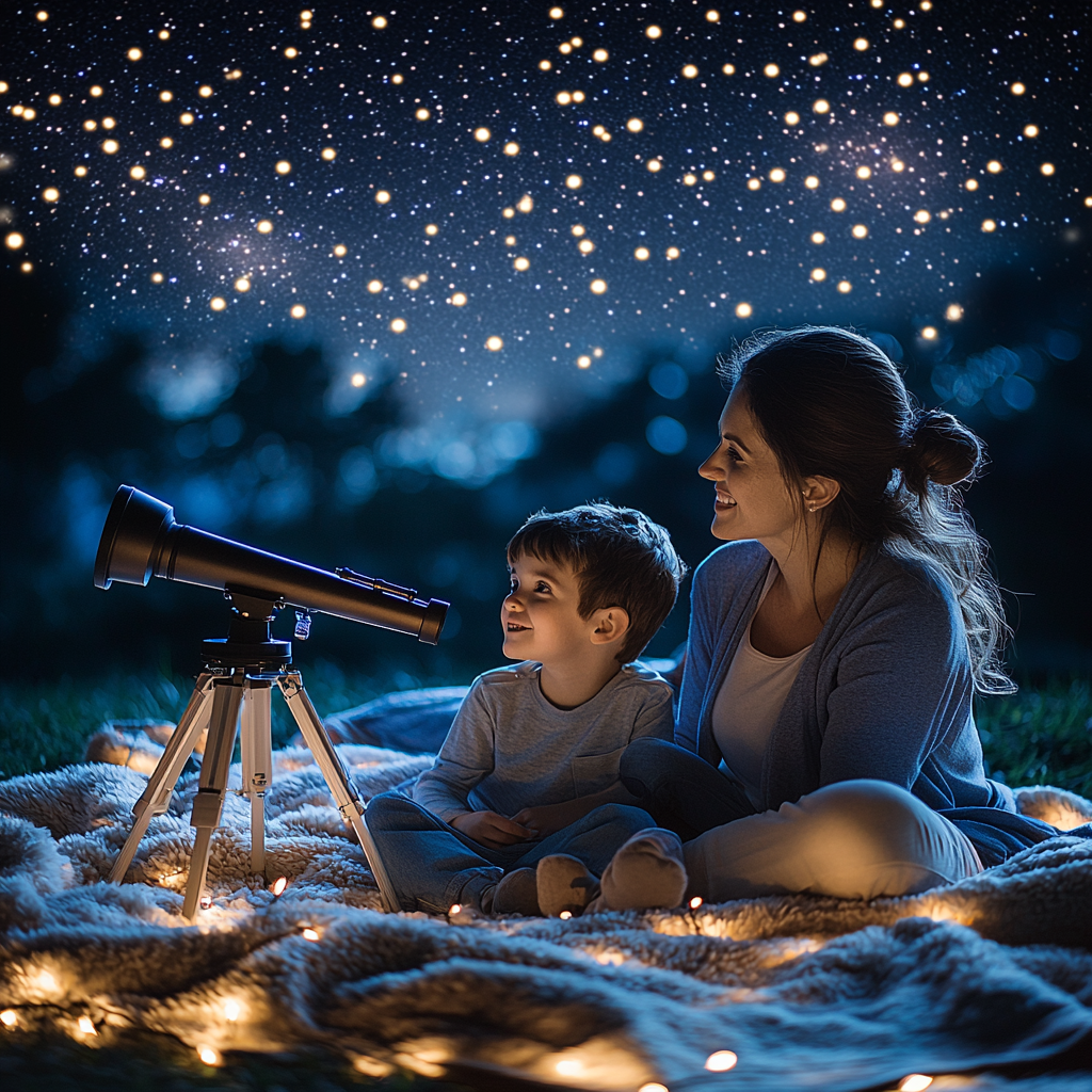 Starlit Conversations: Whispers Of Love Under The Night Sky Diamonded Painting Kits