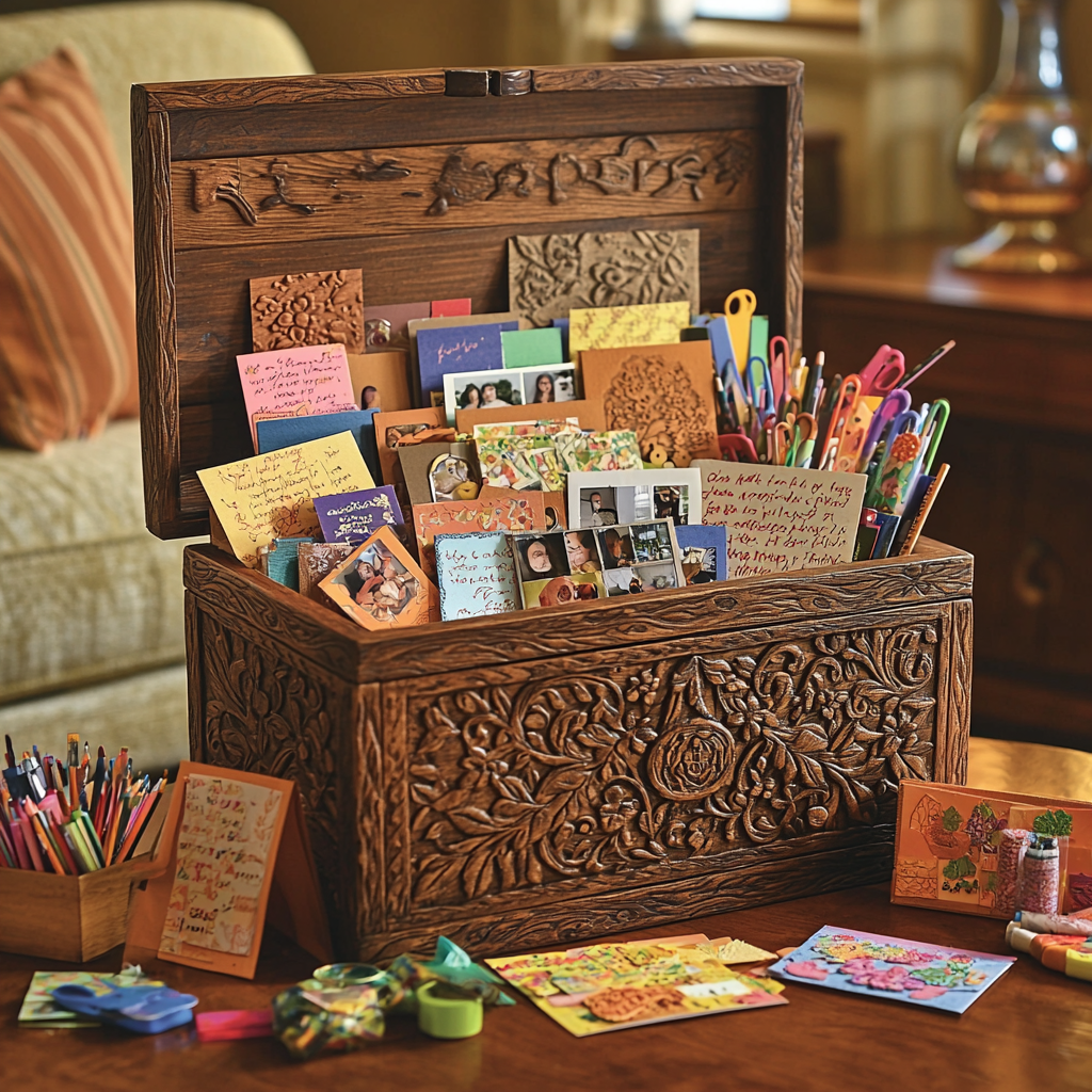 Gifts Of Time: Crafting A Family Treasure Box Paint By Color