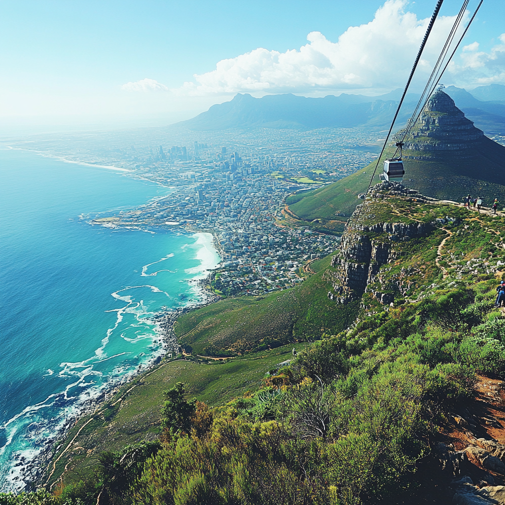 Table Mountain Painting by diamonds kit