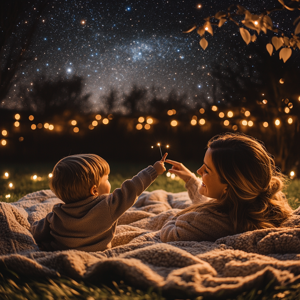 Journey Through The Stars: A Stargazing Night Painting By Diamonds Kit