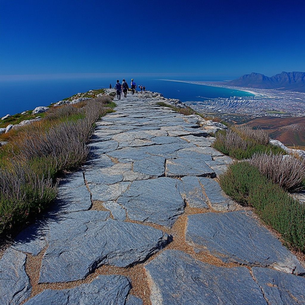 Table Mountain Summit Panorama paint by diamond