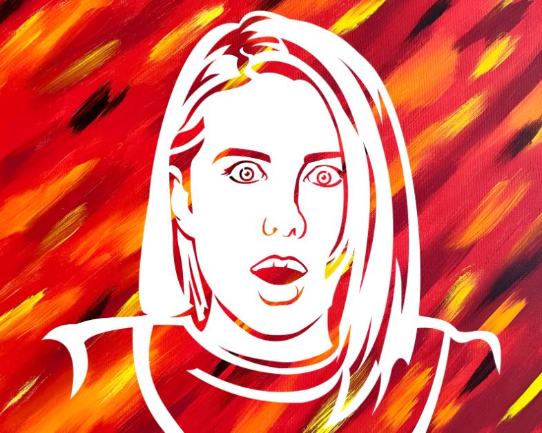 Personalized DIY Portrait Stencil Art Canvas