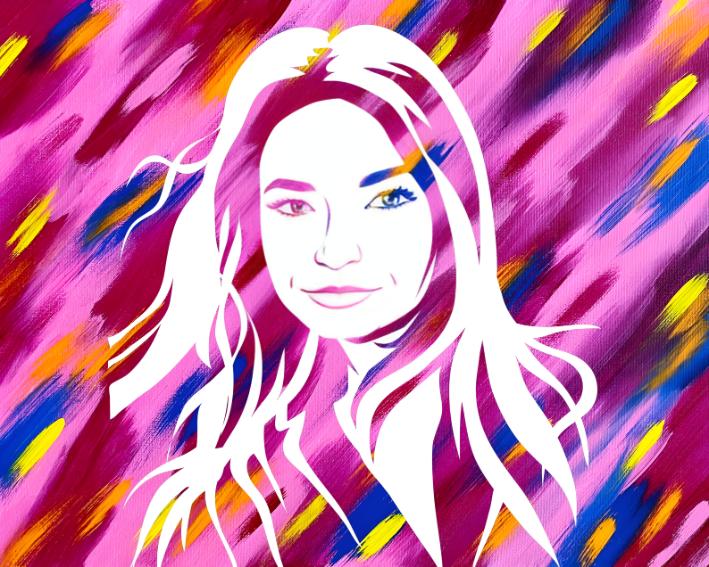 Personalized DIY Portrait Stencil Art Canvas