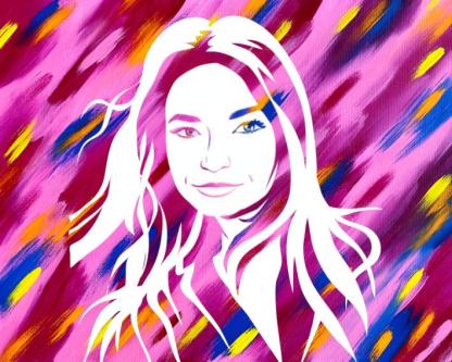 Personalized DIY Portrait Stencil Art Canvas