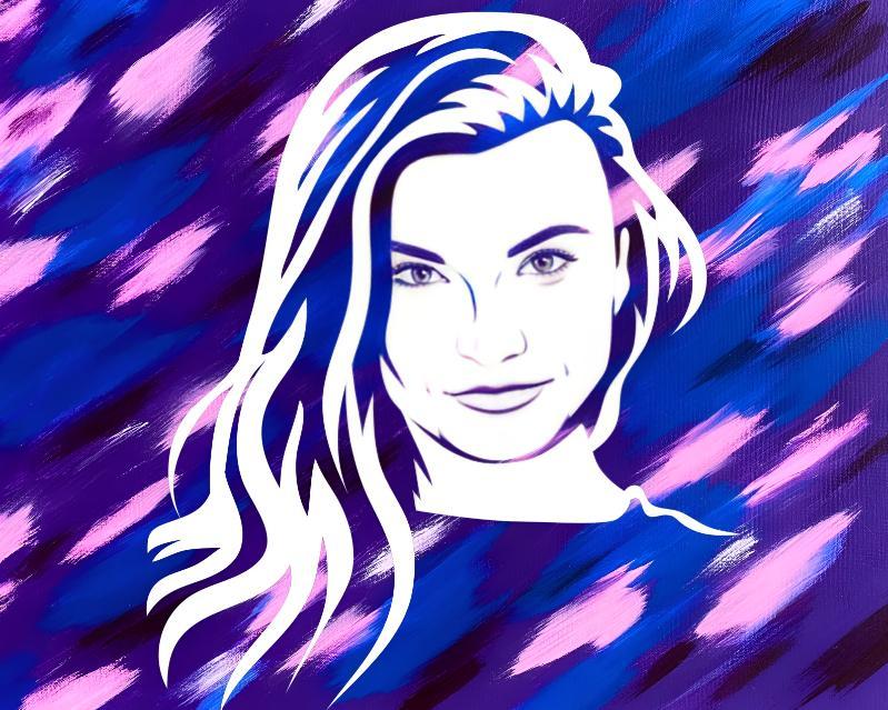 Personalized DIY Portrait Stencil Art Canvas