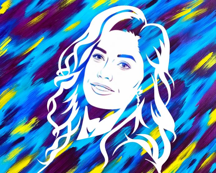 Personalized DIY Portrait Stencil Art Canvas