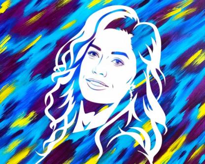 Personalized DIY Portrait Stencil Art Canvas