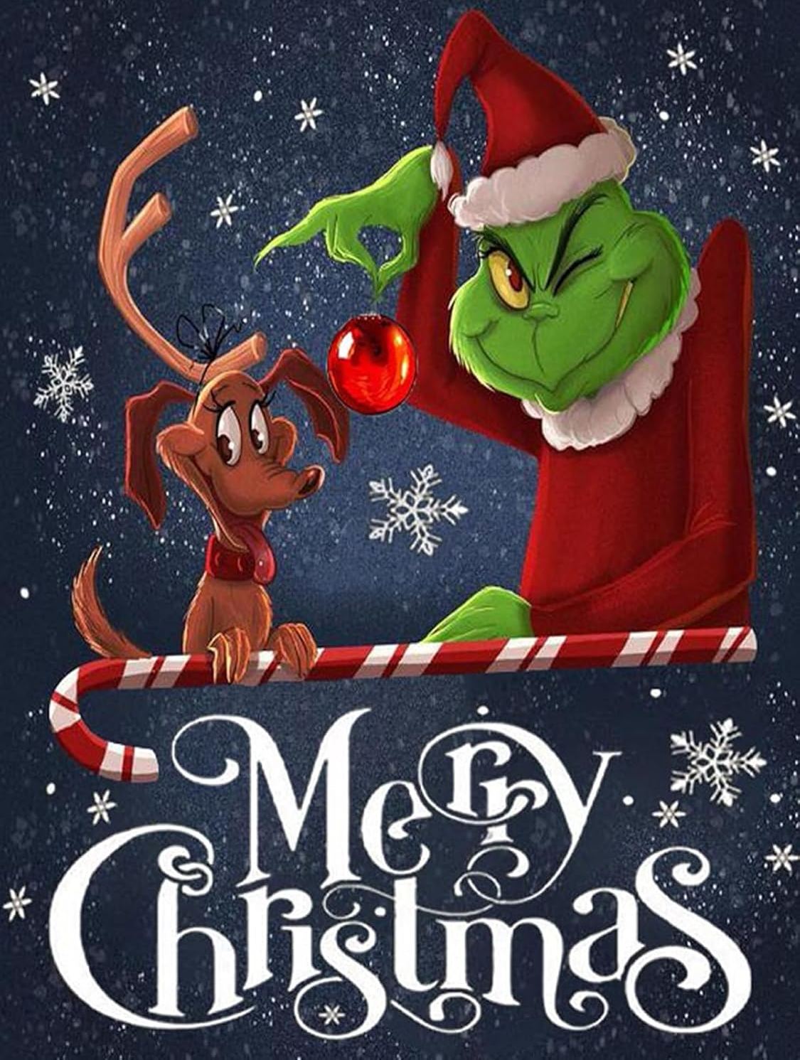 Grinch Christmas Diamond Painting Kit for Adults