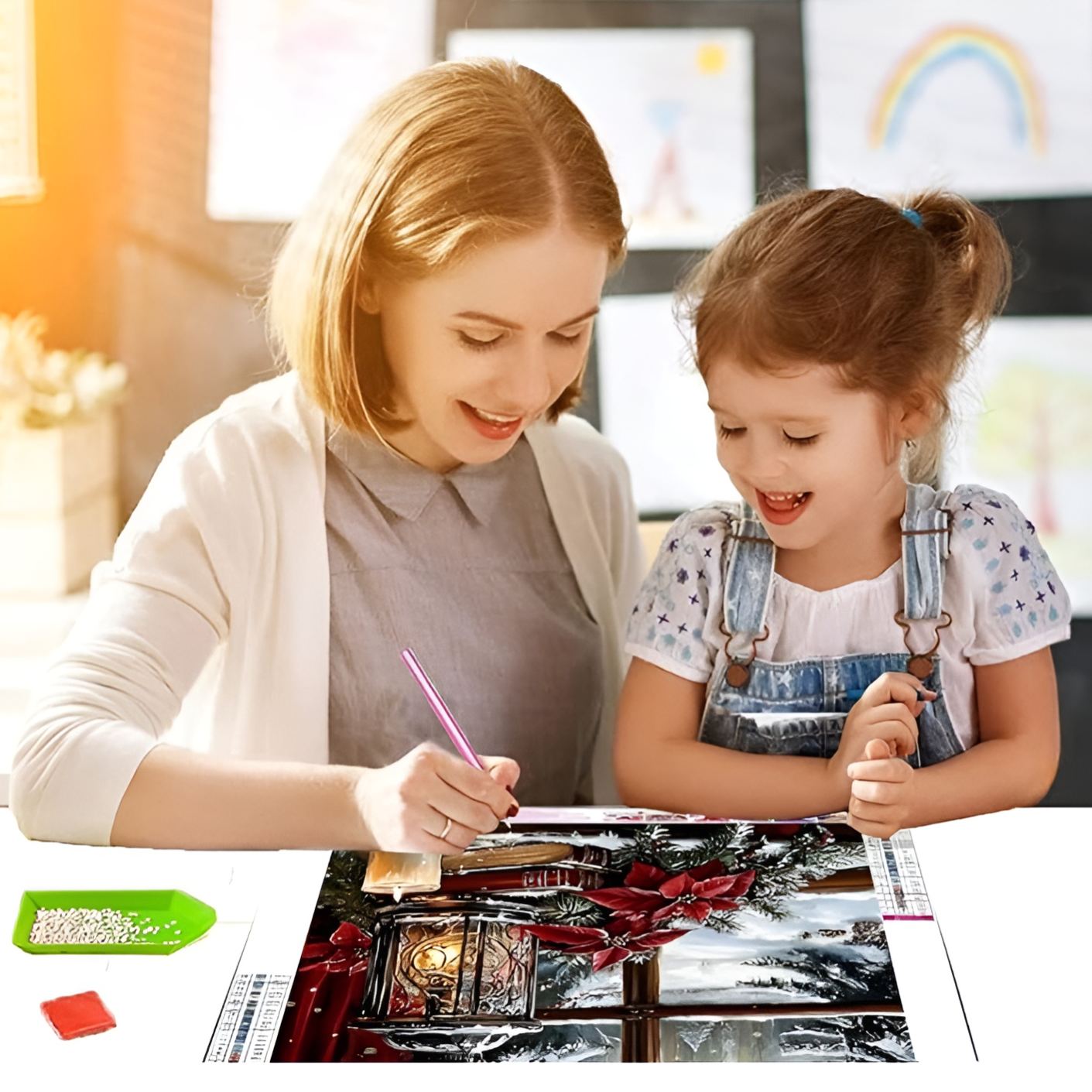 Wall Decor Arts Craft 5D Christmas Diamond Art Kits