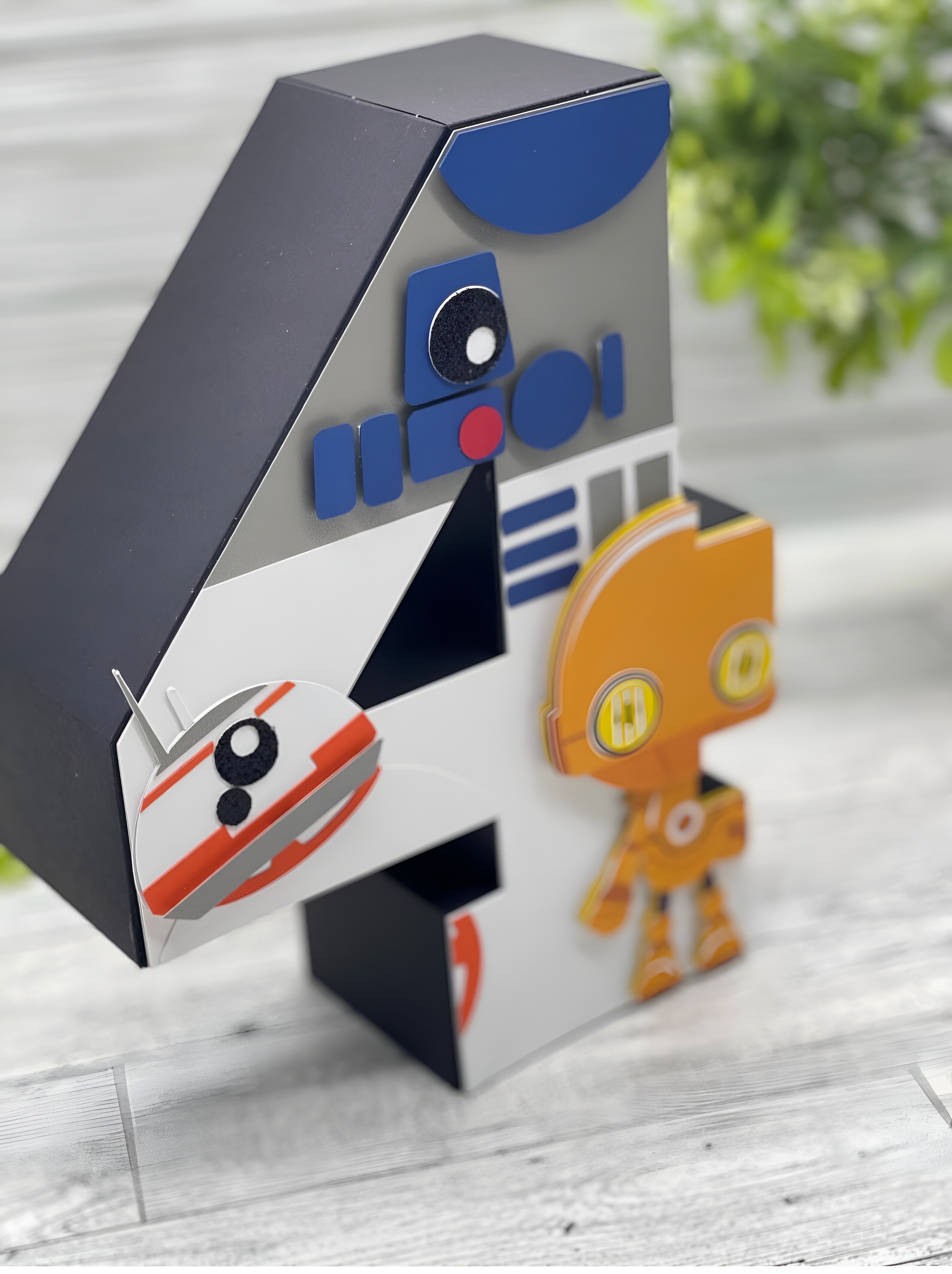Personalized Star Wars 3D Number Party Decor