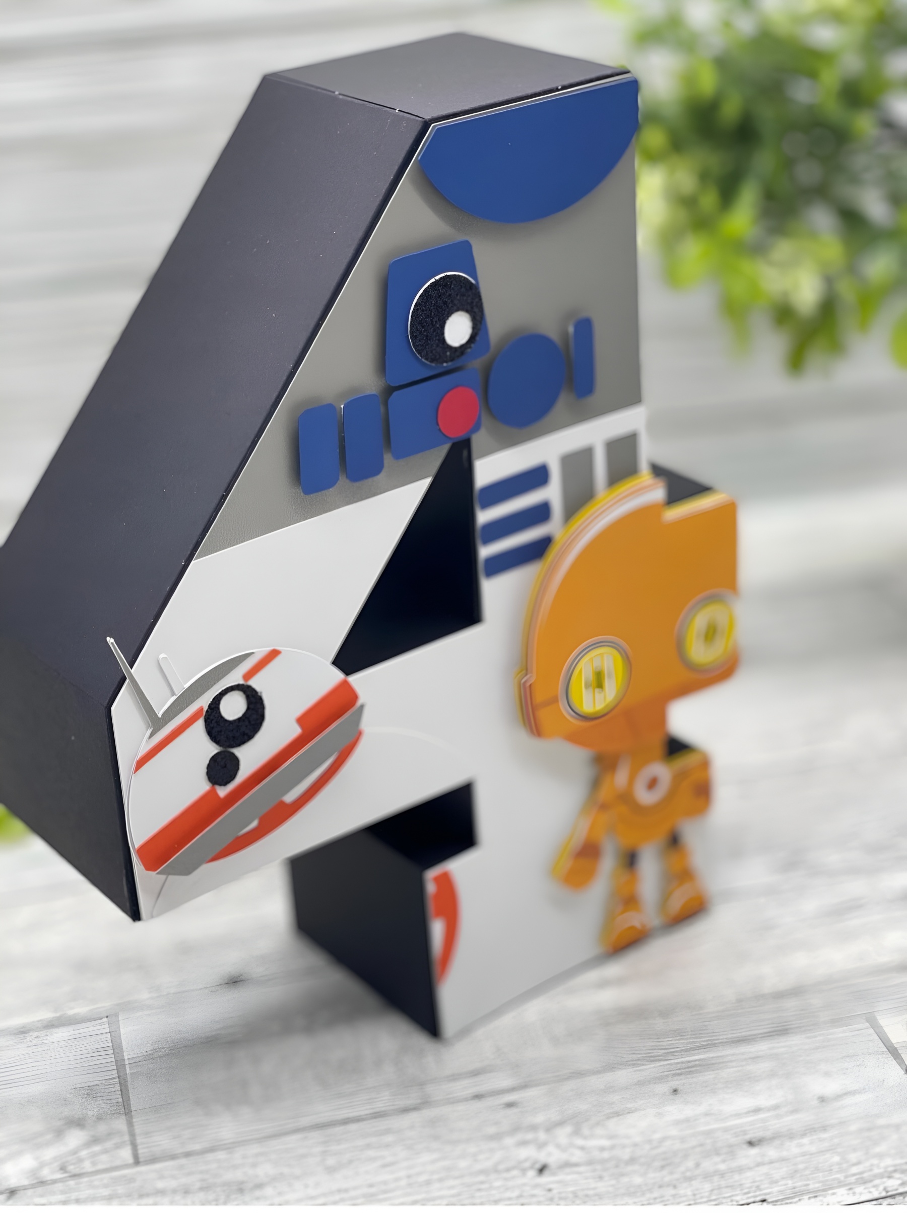 Personalized Star Wars 3D Number Party Decor