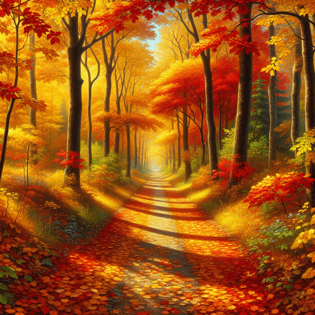 Autumn Stroll DIY Paint By Diamonds