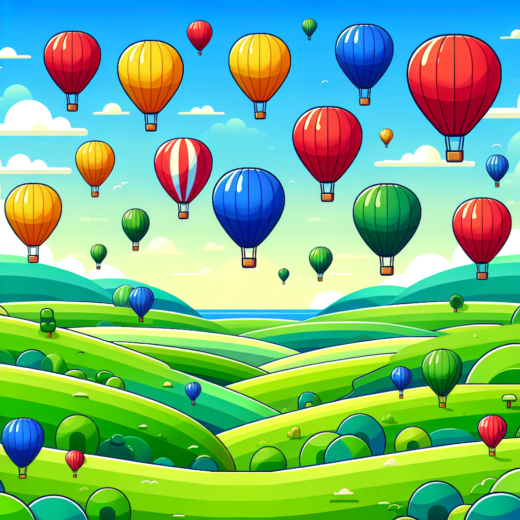 Ballooning Over The Valley Paint By Diamonds Art