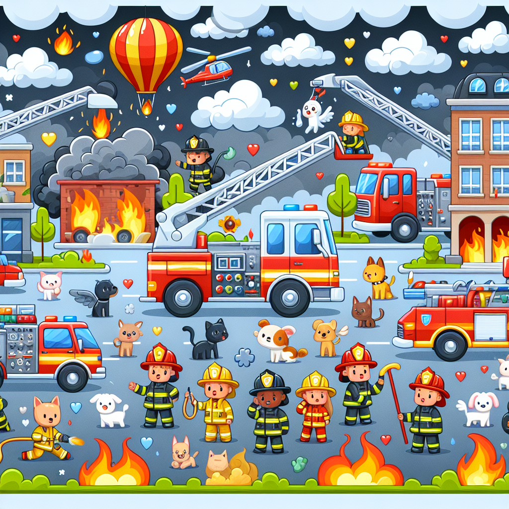 Brave Firefighter Rescue Paint By Diamonds Kits