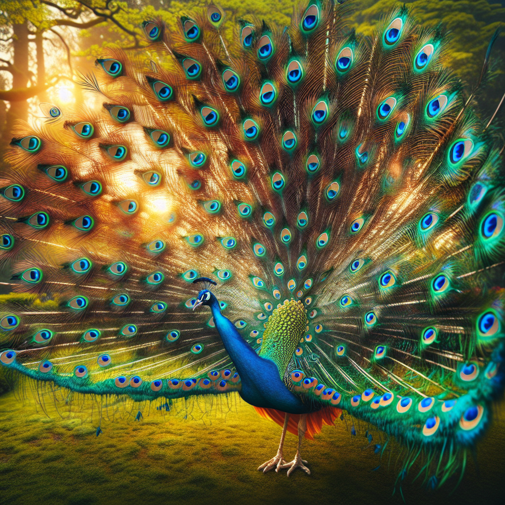 Regal Peacock Glory Painting Diamond Kit