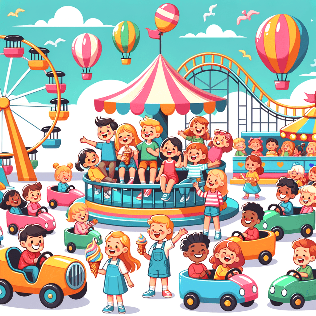 Fun At The Amusement Park Painting Diamond Kit