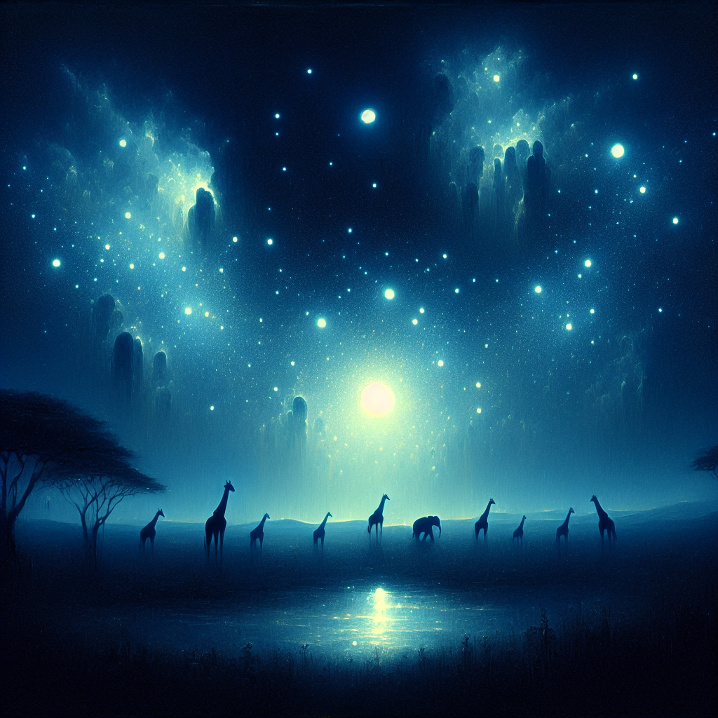 Magical Midnight Safari Diamond Painting