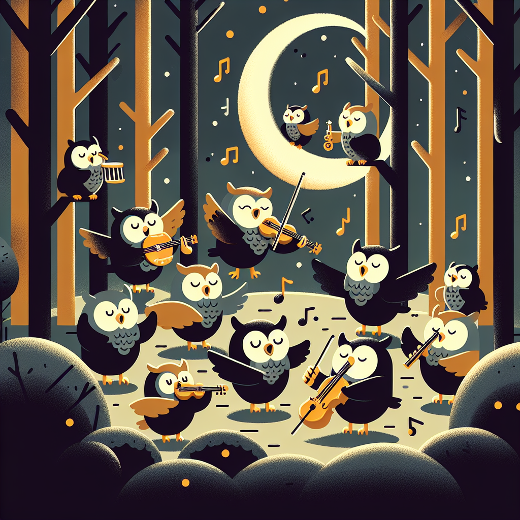 Enchanted Owl Orchestra Diamond Painting