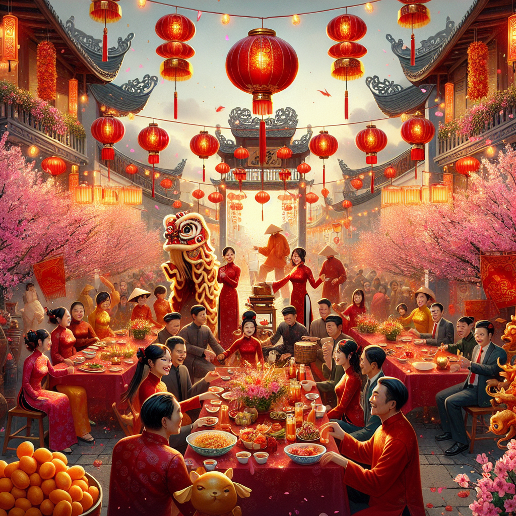 Tết Nguyên Đán (Lunar New Year) Paint By Color