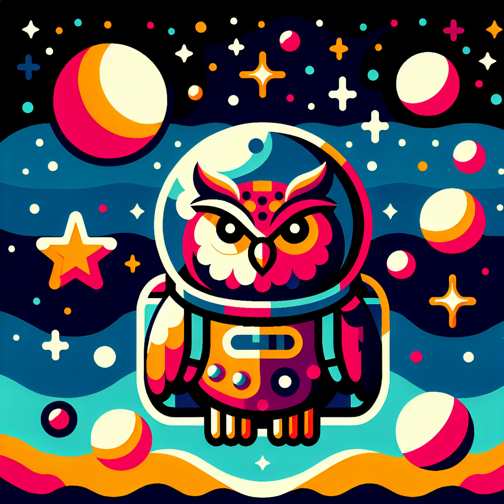 Adventurous Astronaut Owl Paint By Diamond