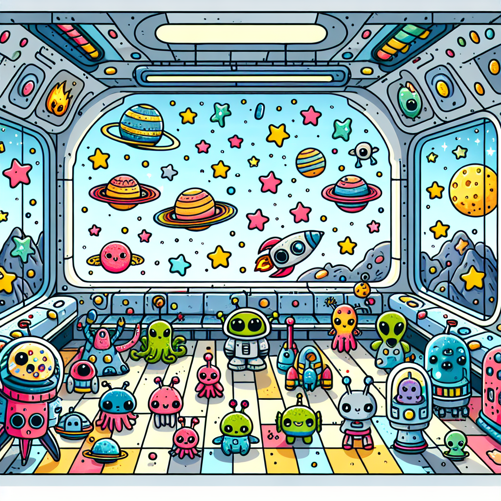 Space Station Safari Painting Diamond Kit