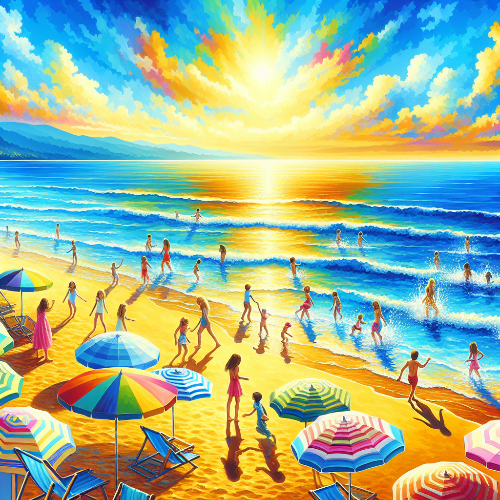 Bright Sunny Beach Day Painting By Diamonds Kit