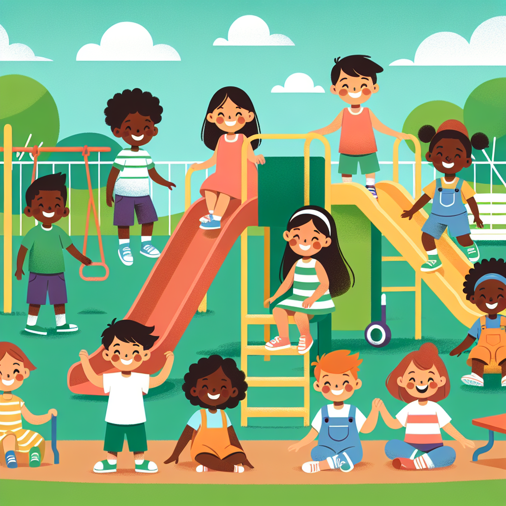 Playful Park Adventure Paint By Diamonds Art