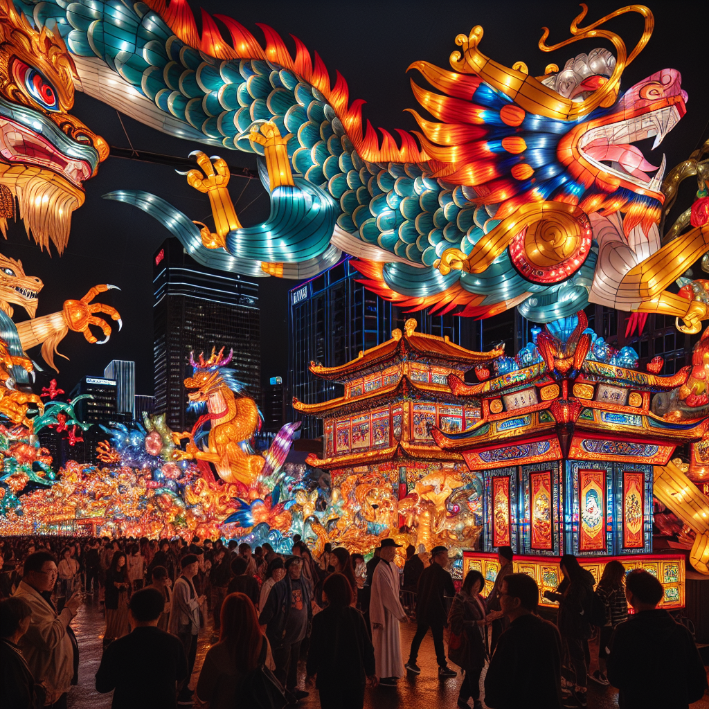 Chinese Lantern Festival - New York City Paint By Color