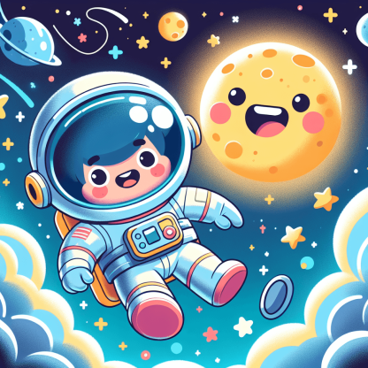 Curious Little Astronaut Adventure DIY Paint By Diamonds