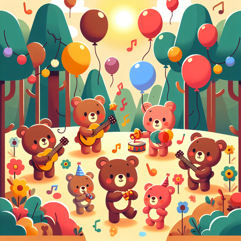 Teddy Bear's Woodland Party DIY Paint By Diamonds